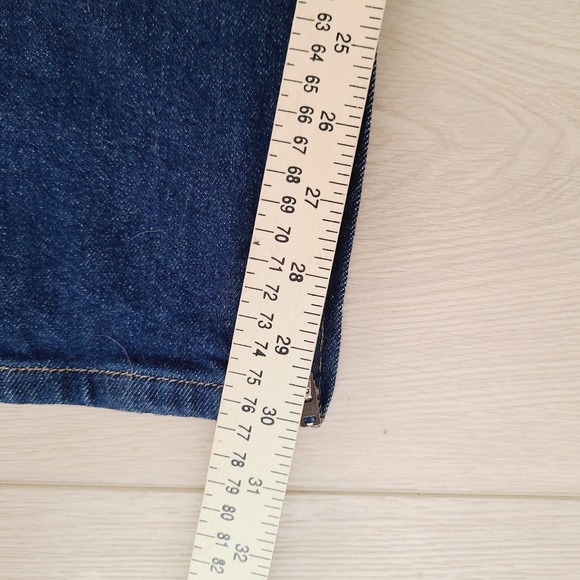 Re/Done Super High Drain Pipe Blue Jeans 28 Dark Wash High Rise Skinny Ankle Zip - Picture 12 of 14